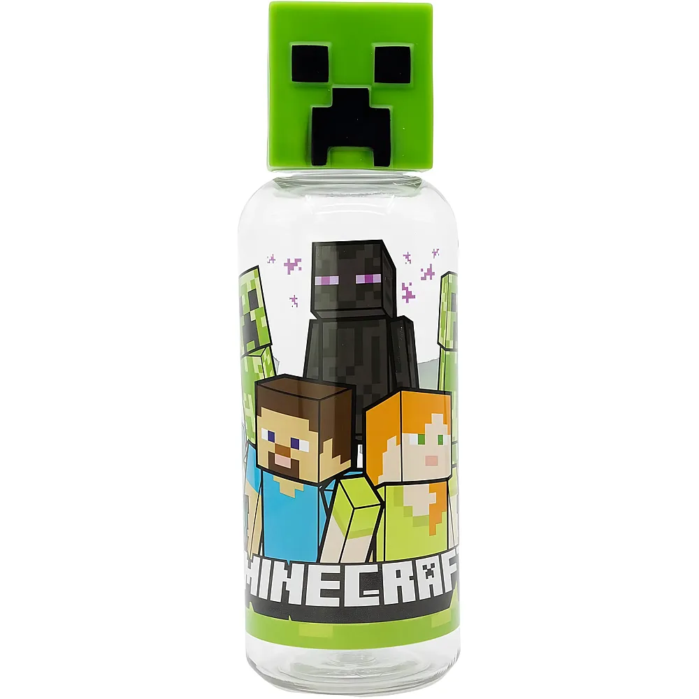 Stor Minecraft Wiederverwendbare Plastikwasserflasche - 560 ml
