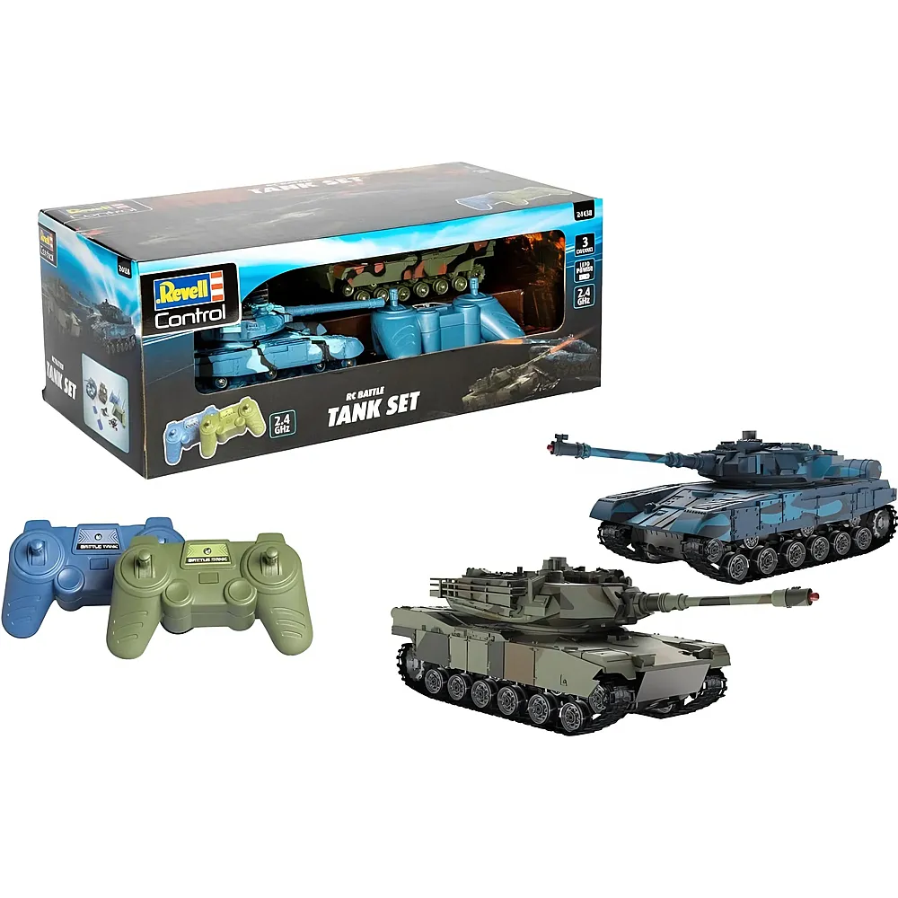 Revell Control RC Battle Tank Set Battlefield 2.4GHz / IR