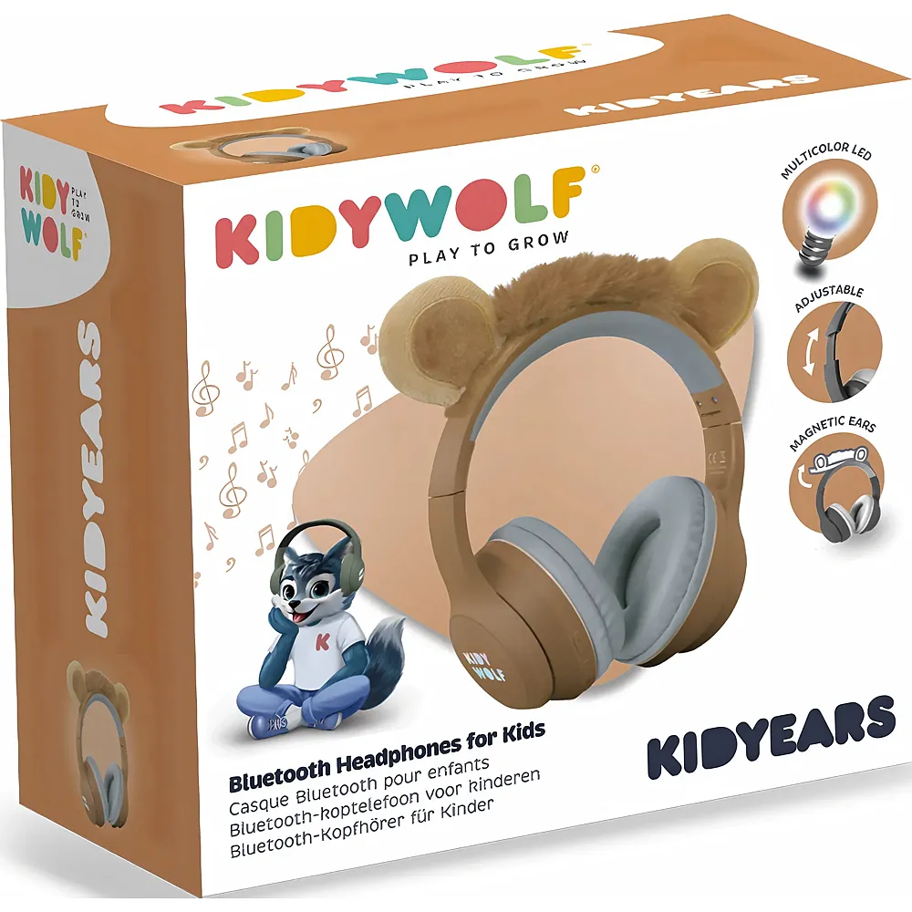 Kidywolf Kopfh�rer Bluetooth mit L�wenohren