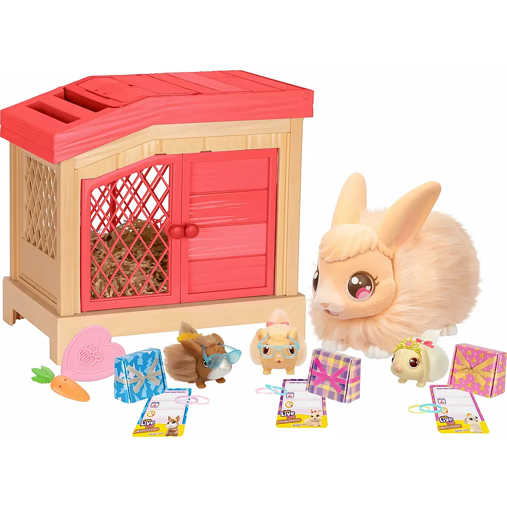 Moose Toys Mama Surprise Hase beige Little Live Pets, Mama-Hase, 3