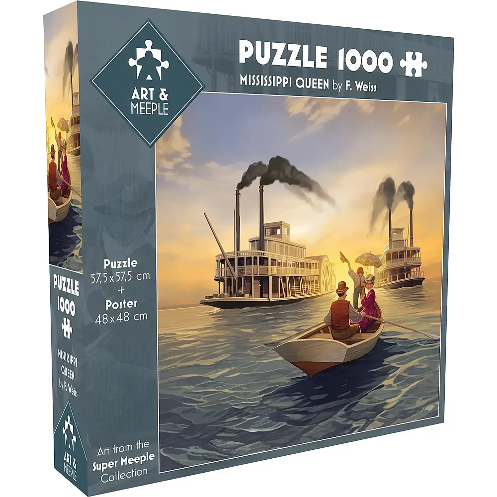 Tiki Editions Art&Meeple Mississippi Queen - 1000 Teile