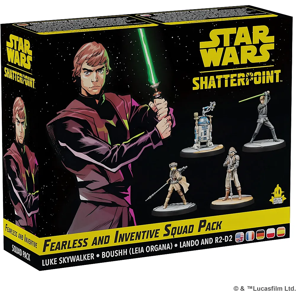 Atomic Mass Games Star Wars: Shatterpoint  Furchtlos und erfinderisch, Squad-Erweiterung, Tabletop, 2 Spieler, Ab 14+ Jahren, 90-120