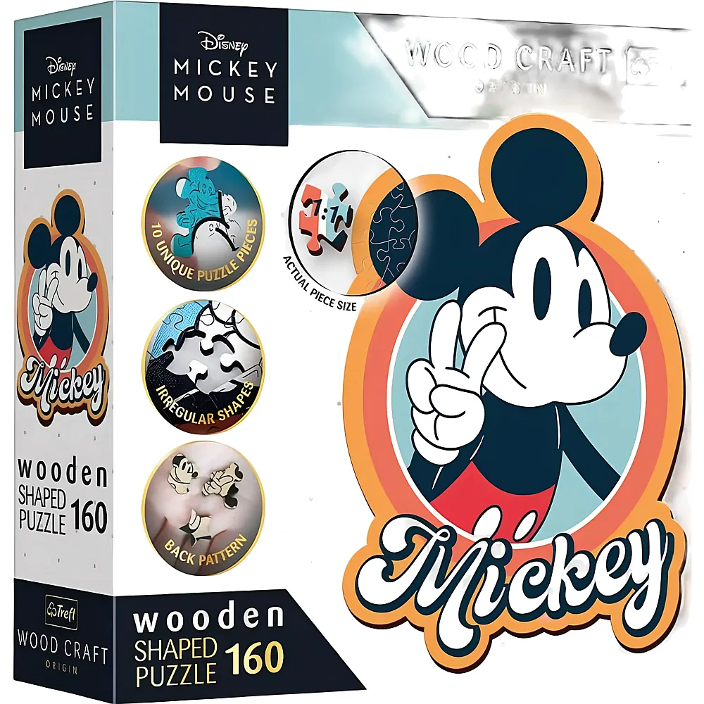 Trefl Puzzle Wood Craft Retro Mickey Mouse 160Teile