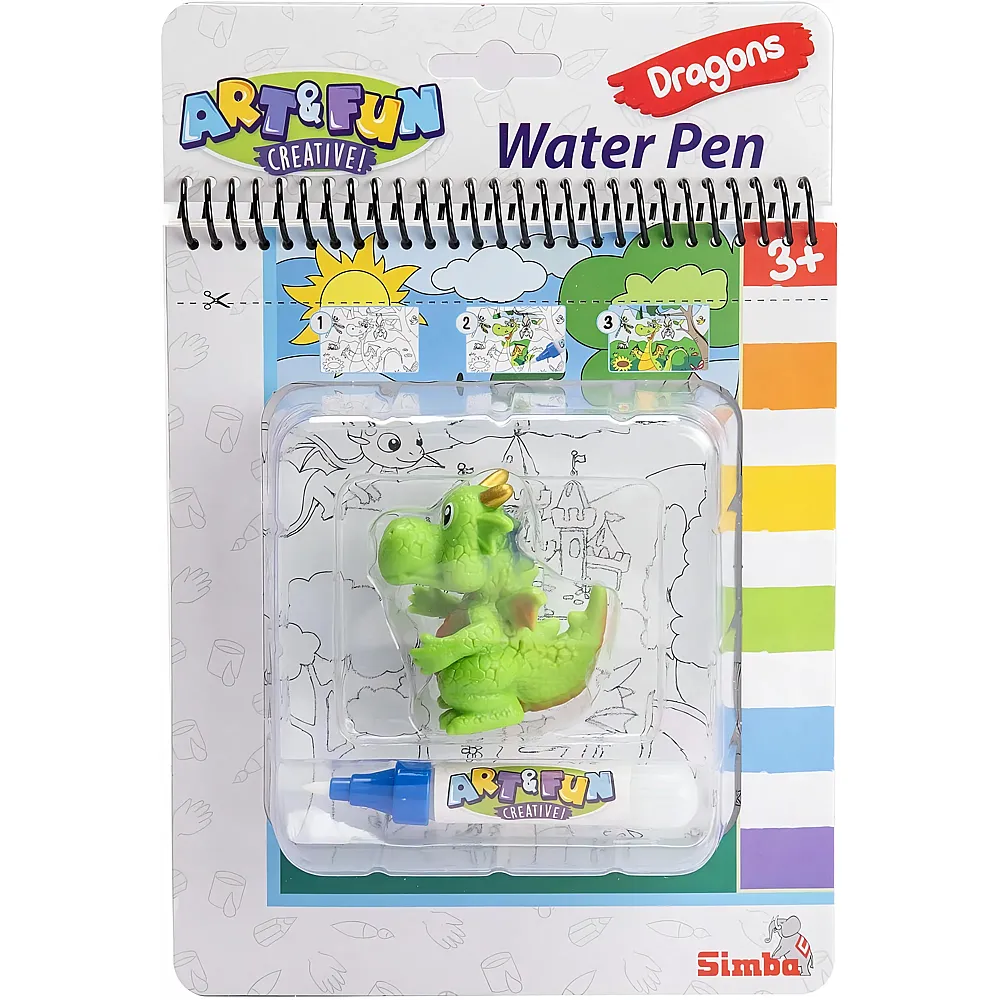 Simba A&F Water Pen Drache Malbuch