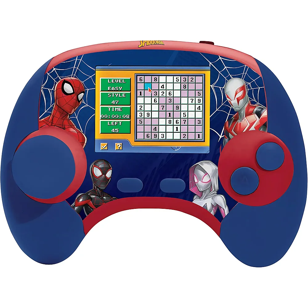 Lexibook Spiderman Spider-Man zweisprachige Konsole mit LCD-Bildschirm blau/rot - Mehrsprachig