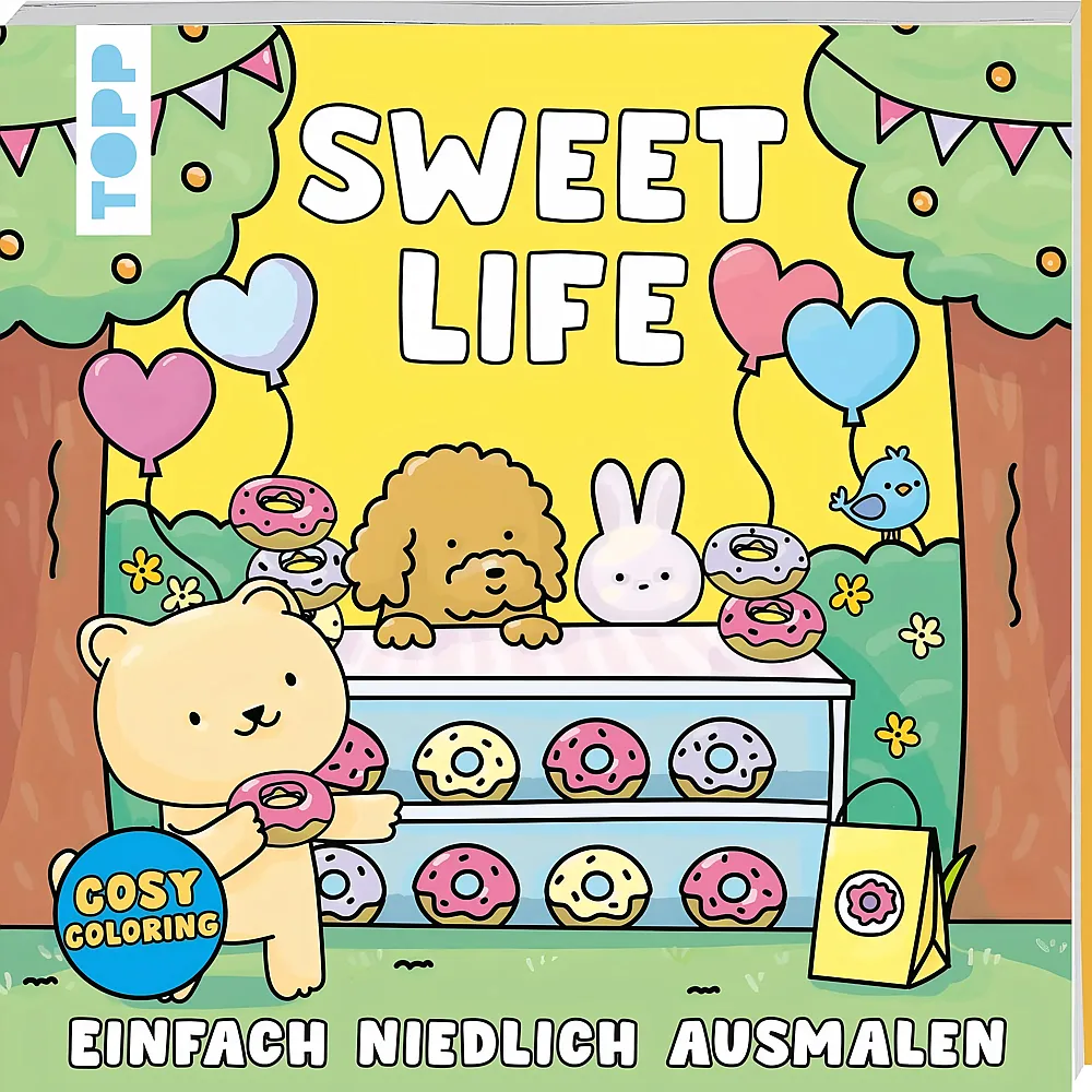 Frechverlag Topp Cosy Coloring - Sweet Life: Einfach niedlich ausmalen