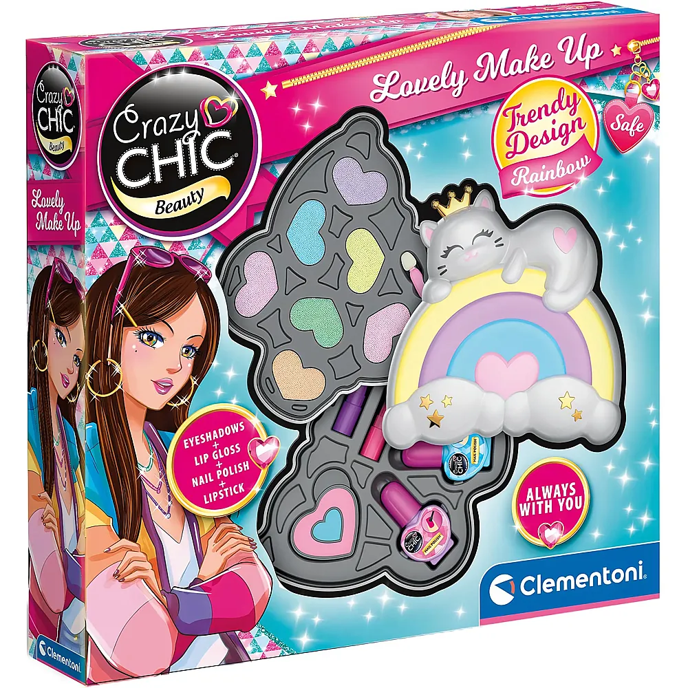 Clementoni Crazy Chic Regenbogen Schminkkasten