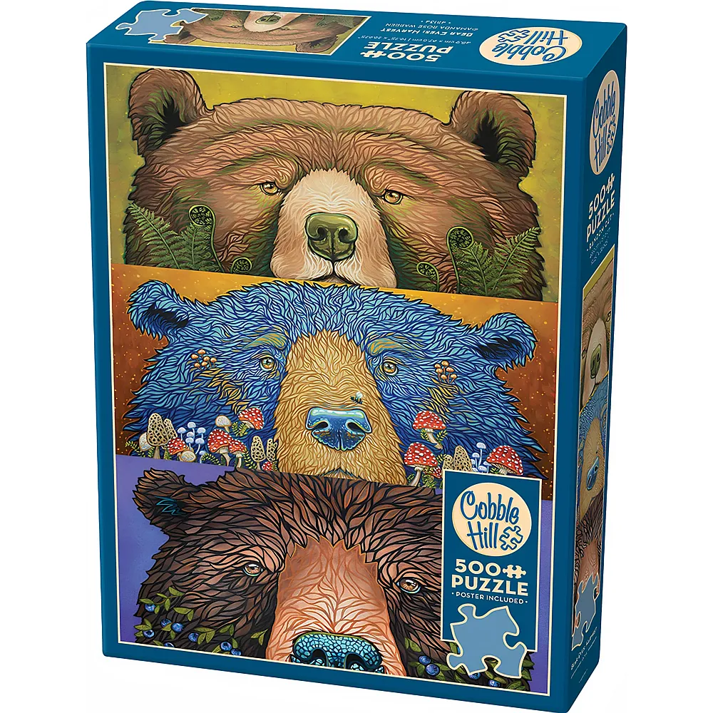 Cobble Hill Puzzle Bear Eyes: Ernte 500Teile