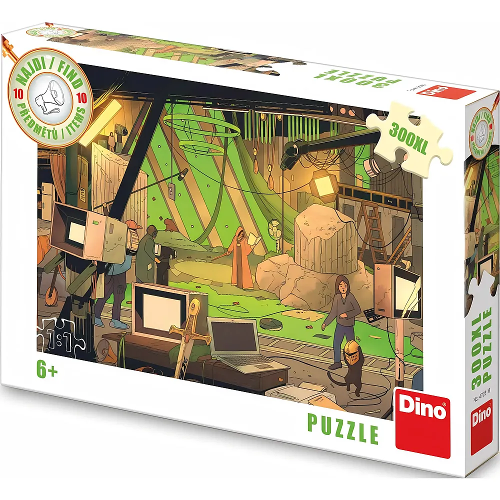 Dino Puzzle Finde die 10 Objekte - Film 300Teile