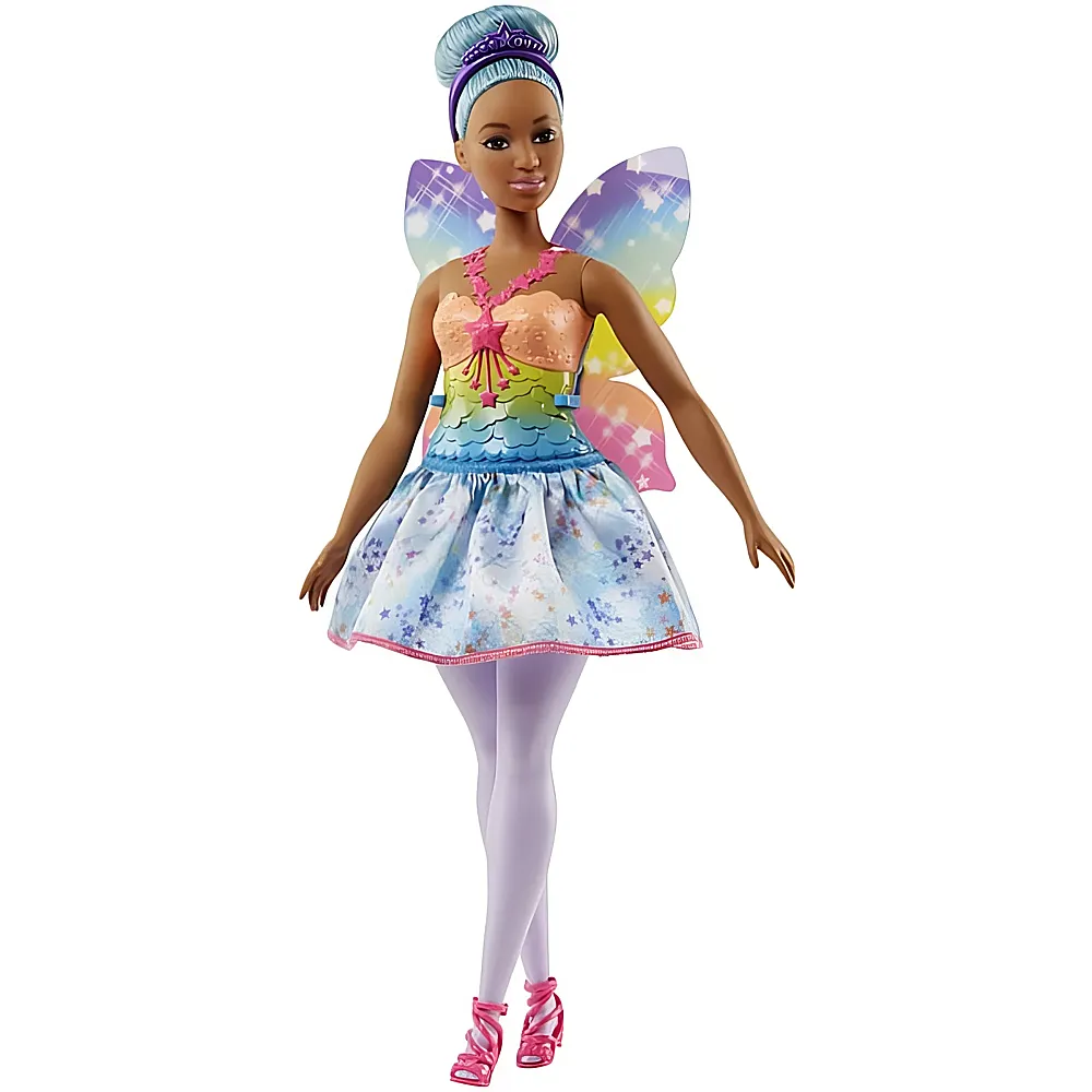 Barbie Dreamtopia Regenbogen-Fee Blaue Haare | Modepuppen