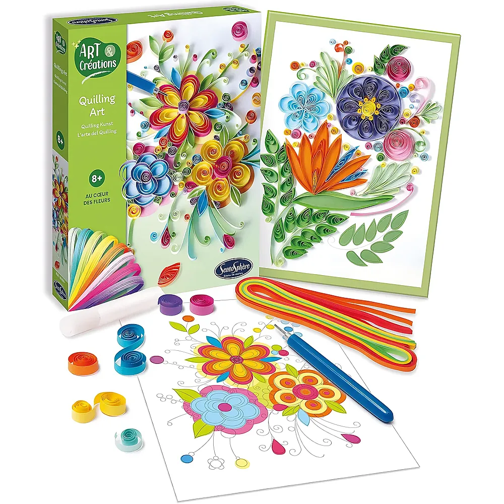 Sentosphere Art & Cr�ations Bastelset Quilling Art Blumen