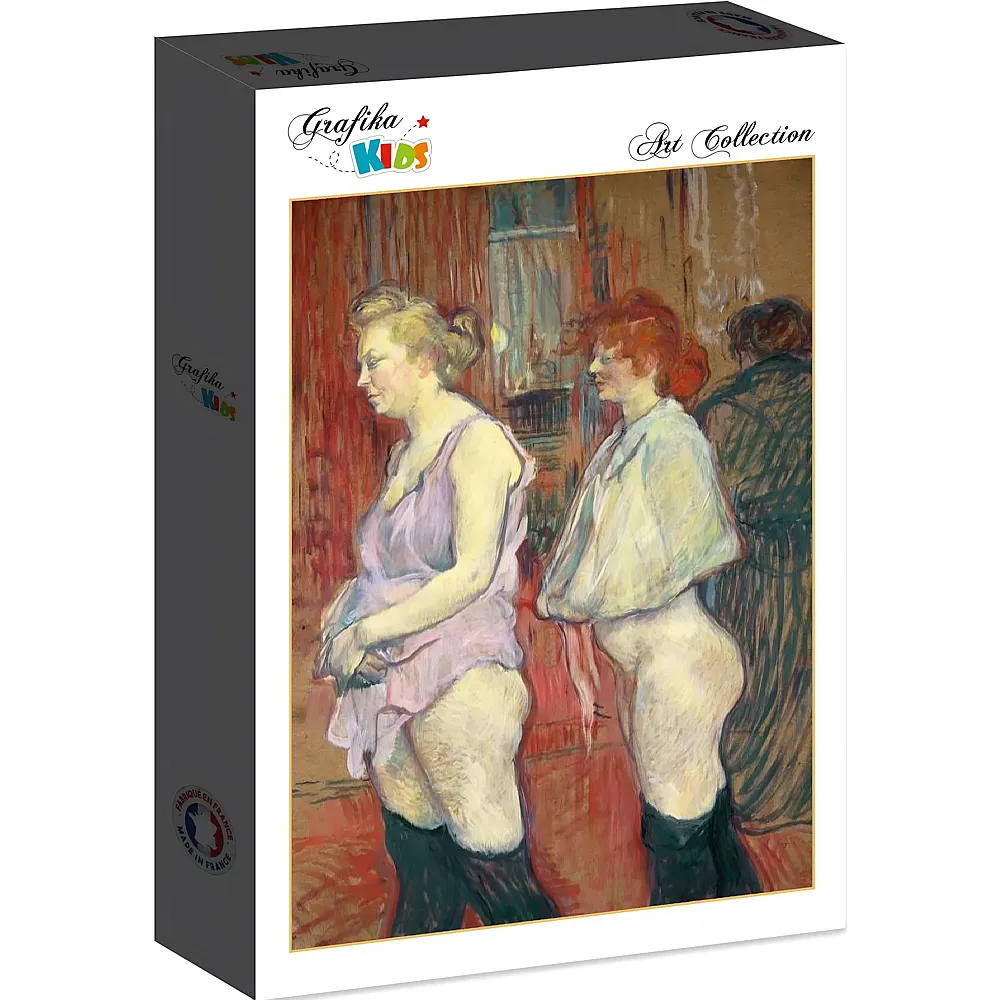 Grafika Puzzle Art Collection Henri de Toulouse-Lautrec Grafika Kids Rue des Moulins, 1894 - 12 Teile