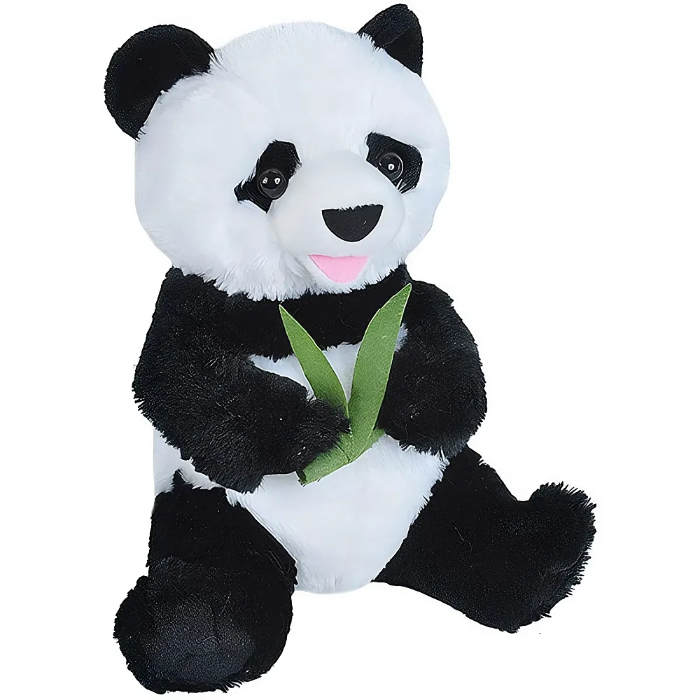 Wild Republic Asian Pandabr mit Bambusblttern 25cm | Bren Plsch