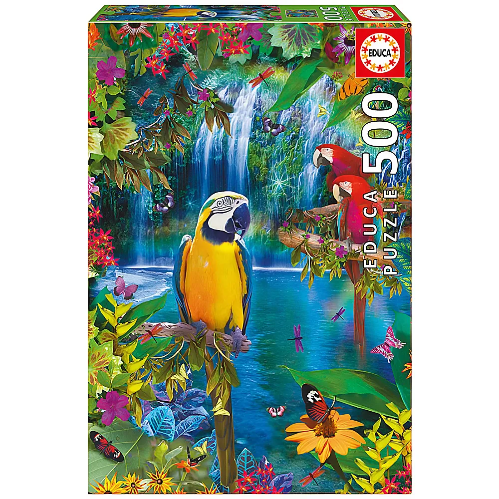 Educa Puzzle Bird Tropical Land 500Teile