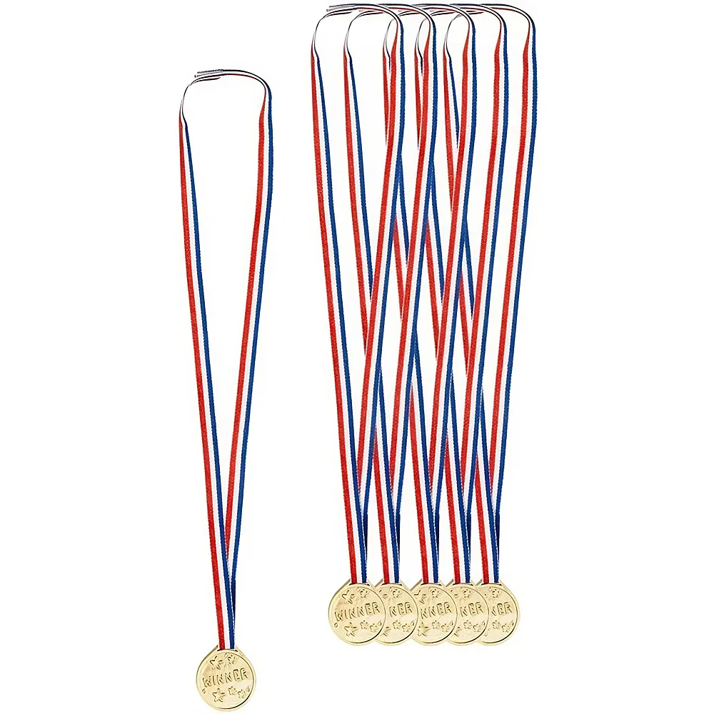 Boland Medaillen am Band 6er-Set Winner, 3,5cm DM
