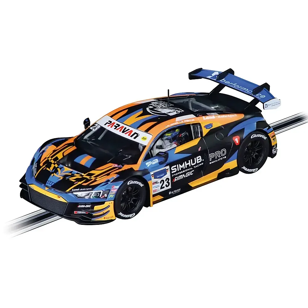 Carrera Digital 124 Audi R8 LMS GT3 evo, No.23 Land Motorsport | Rennbahn Fahrzeuge