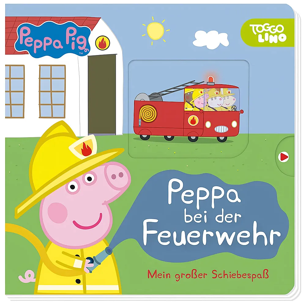 Panini Peppa Pig Peppa bei der Feuerwehr - Mein grosser Schiebespass