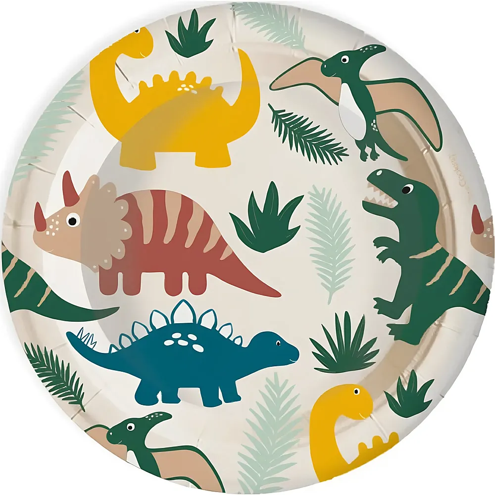 ScrapCooking Teller Dino - 8 Teile | Tischdeko