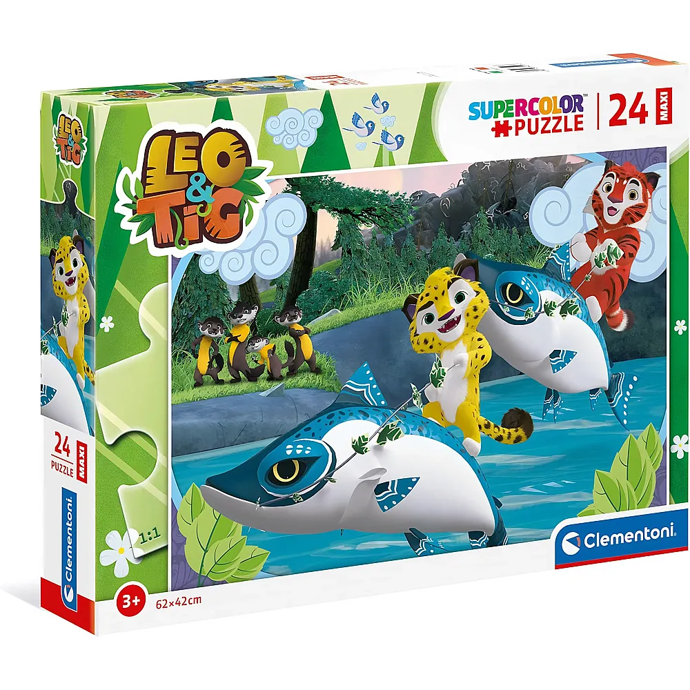 Clementoni Puzzle Supercolor Leo & Tig 24Teile