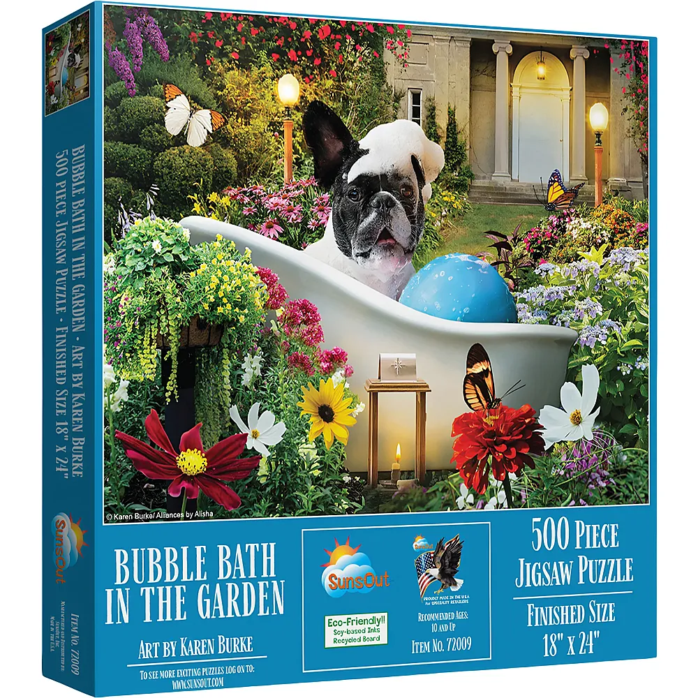 SunsOut Puzzle Karen Burke Schaumbad im Garten 500Teile