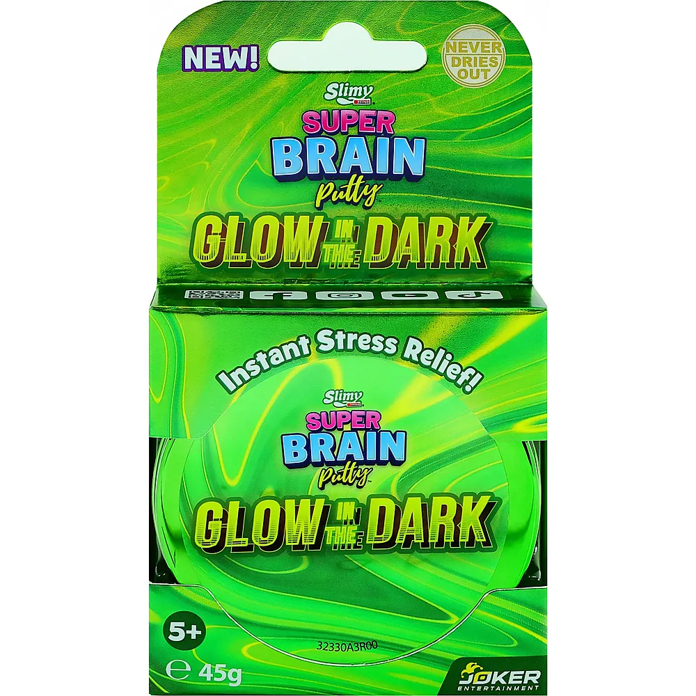 Slimy Super Brain Putty Metallic - Glow in the Dark 45g - Suche