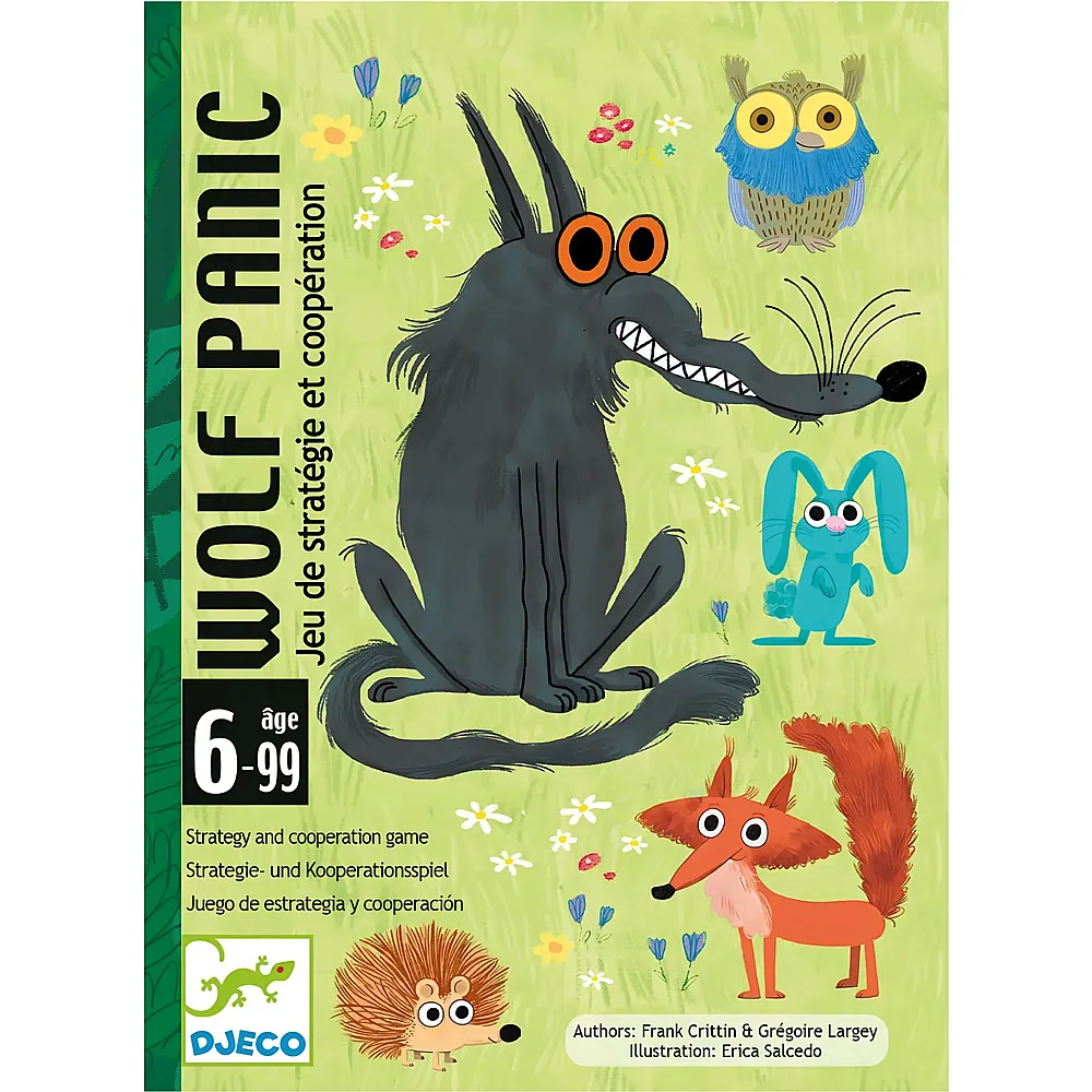 Djeco Spiele Kartenspiel Wolf Panic - Mehrsprachig