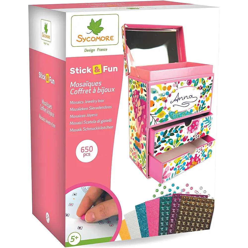 Sycomore Stick'n Fun 3D Mosaiques Coffret Bijoux