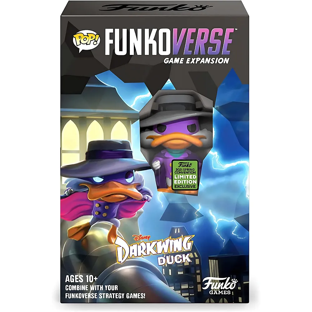Funko Games verse: Darkwing Duck 100 1-Pack - -Exklusiv - Light Strategy Board Game for Children & Adults Ages 10+ - 2-4