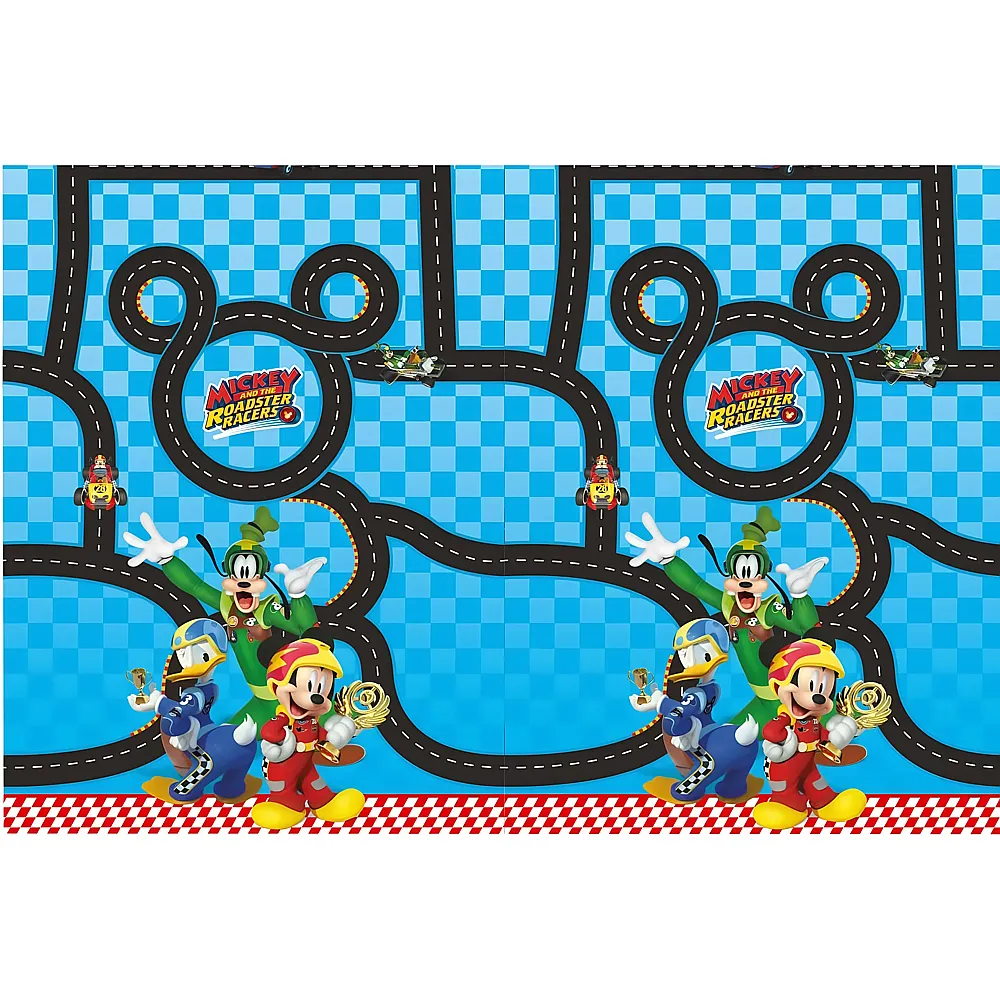Procos Mickey Mouse Tischdecke Mickey Roadster - 120 x 180 cm - Tischdeko