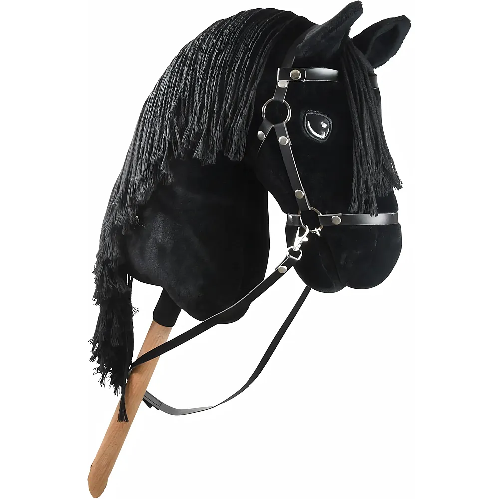 Hobby Horse Land Steckenpferd Black Star A3 mit Trense