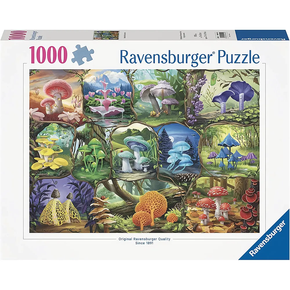 Ravensburger Puzzle Beautiful Mushrooms - 1000 Teile