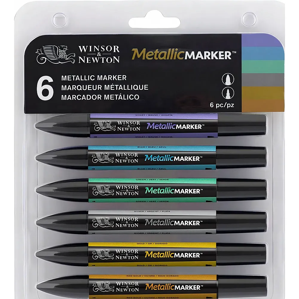 meinspielzeug - Winsor & Newton W&n Promarker Metallic 6er Set 1