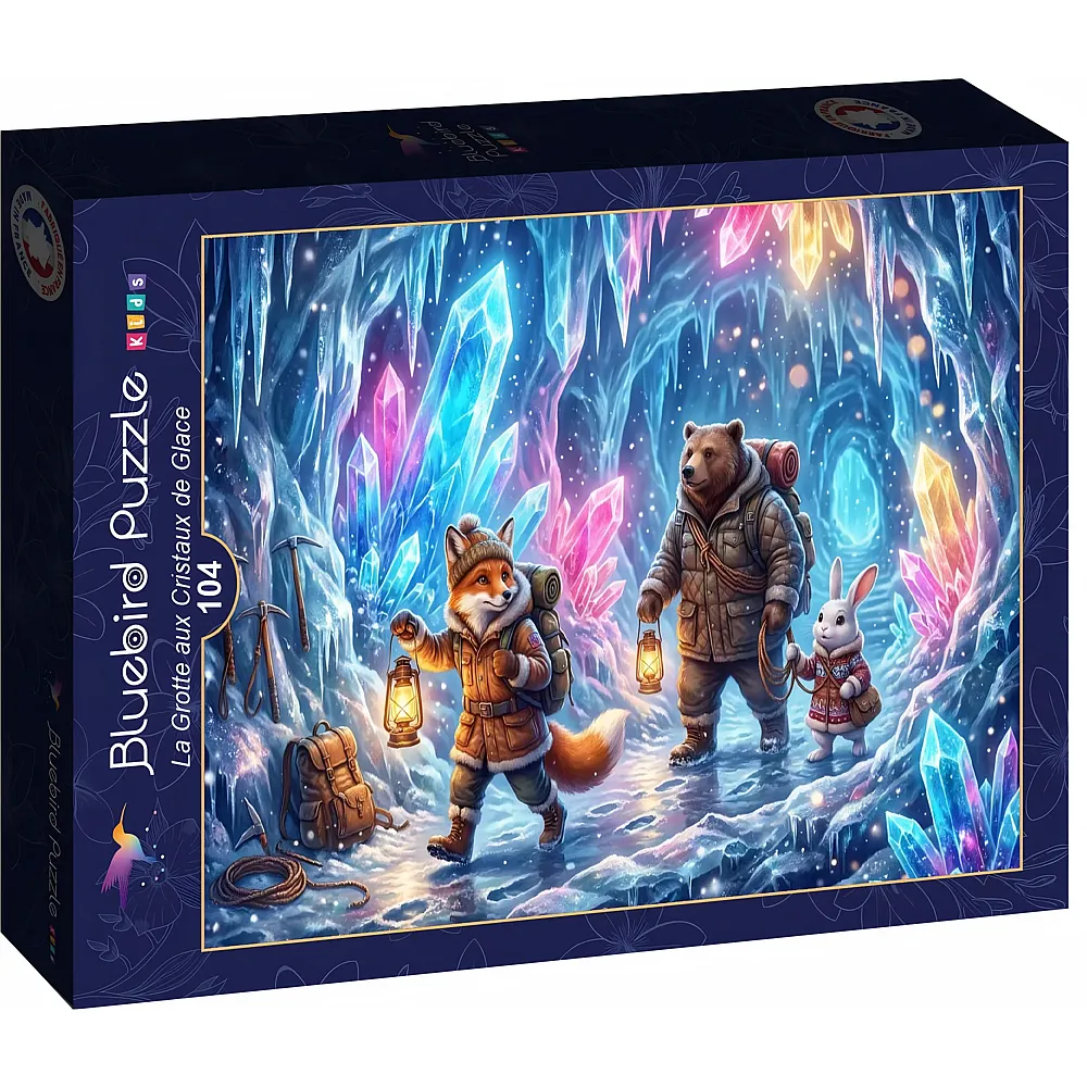 Bluebird Puzzle Die Eiskristallh�hle - 104 Teile