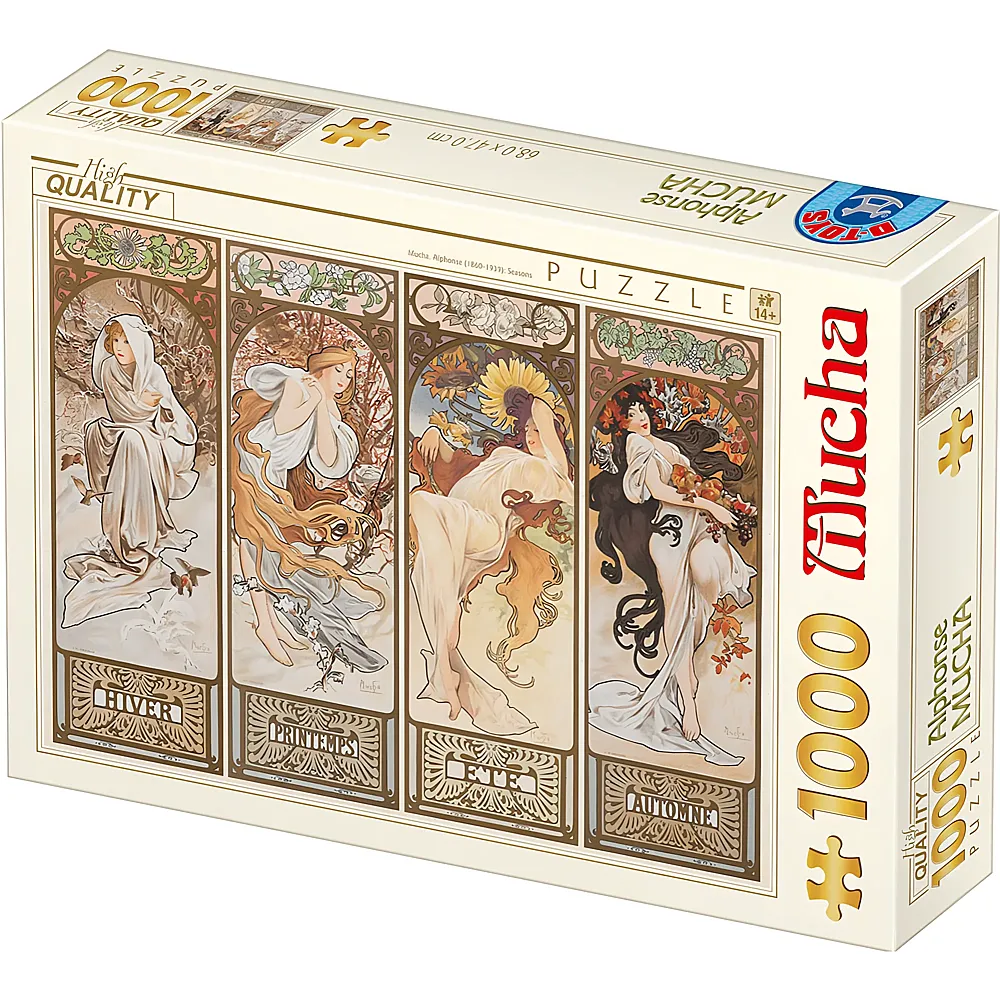 DToys Puzzle Mucha Alphonse Seasons - 1000 Teile