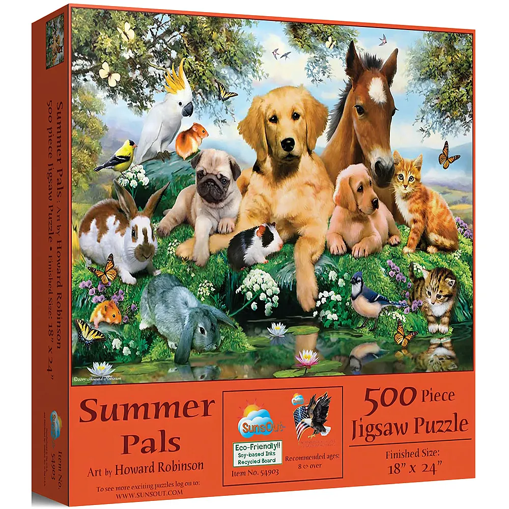 SunsOut Puzzle Howard Robinson Summer Pals - 500 Teile