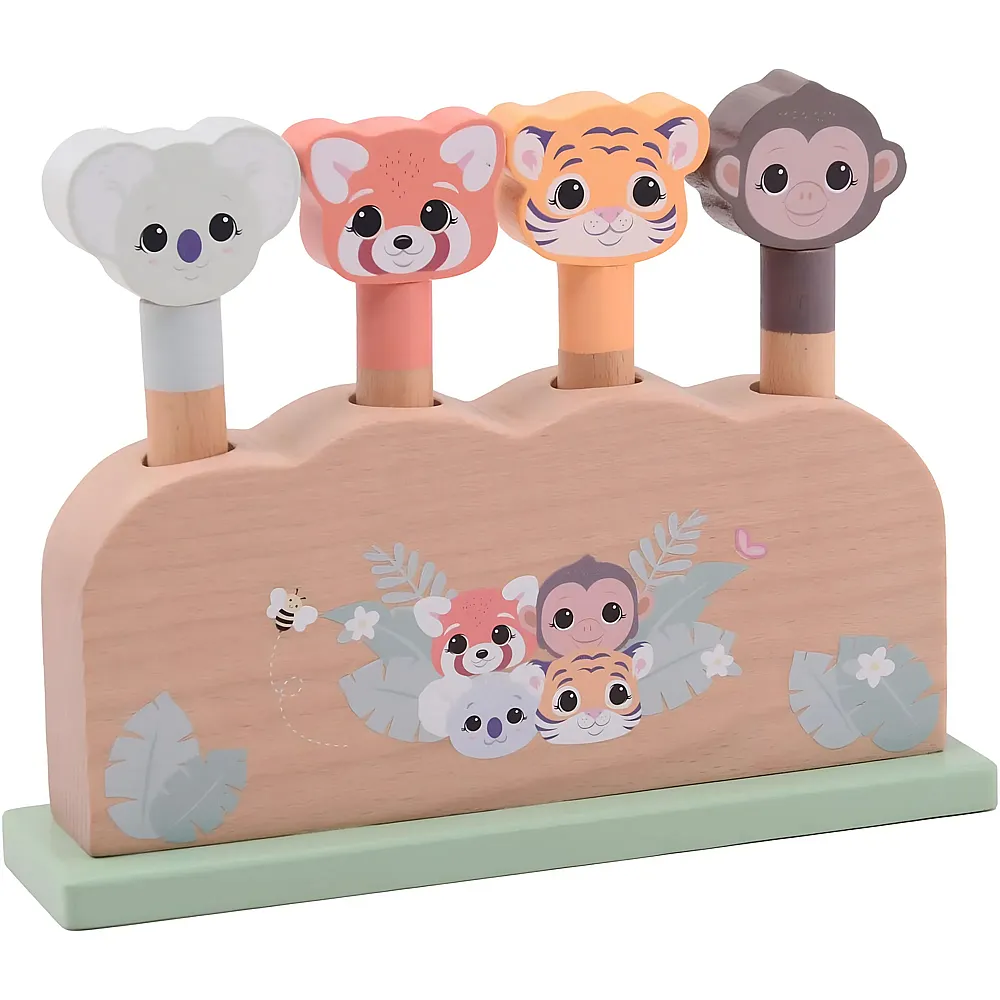Joueco The Wildies Pop-Up Wildies aus Holz