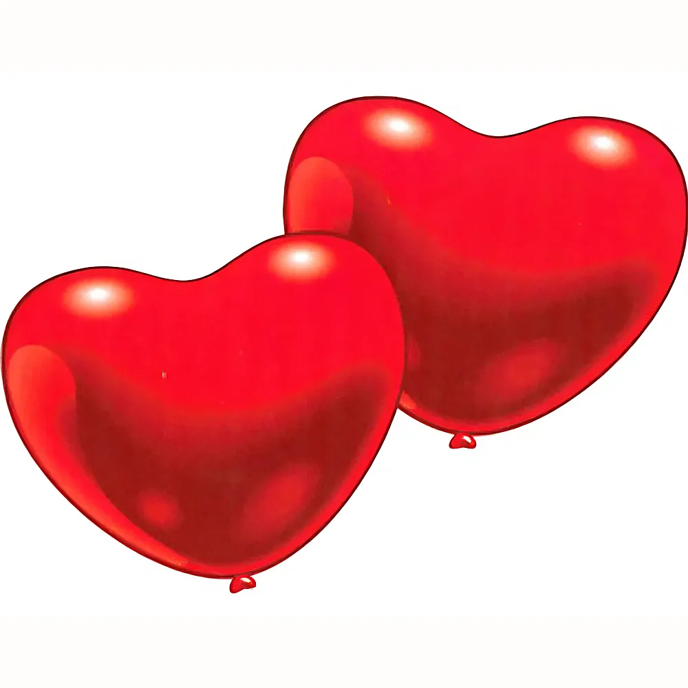 Amscan Ballone Herz Rot 5Teile | Kindergeburtstag