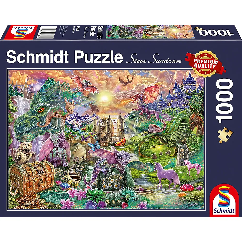 Schmidt Puzzle Verzaubertes Drachenland 1000Teile