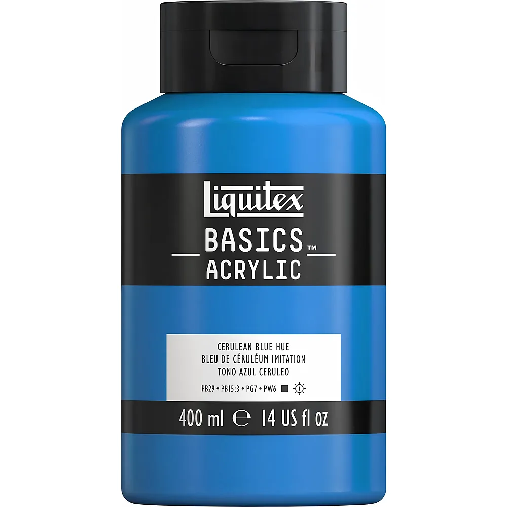 Liquitex Lqx Basics Acrylfarbe 400ml Flasche Clinblau Farbton - Suche