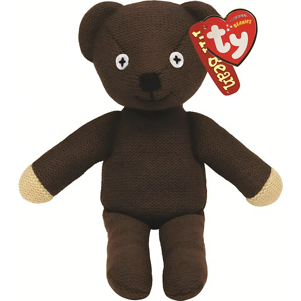 meinspielzeug - Ty Beanie Babies Mr. Bean Teddyb�r - 15 cm | Lizenzfiguren Pl�sch