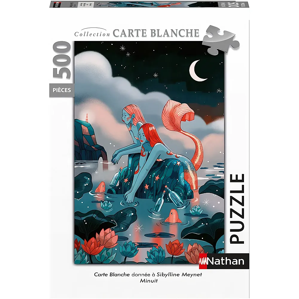 Nathan Puzzle Sibylline Meynet Minuit - 500 Teile