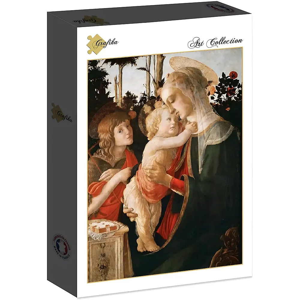 Grafika Puzzle Art Collection Sandro Botticelli Jungfrau und das Kind mit Johanne - 2000 Teile