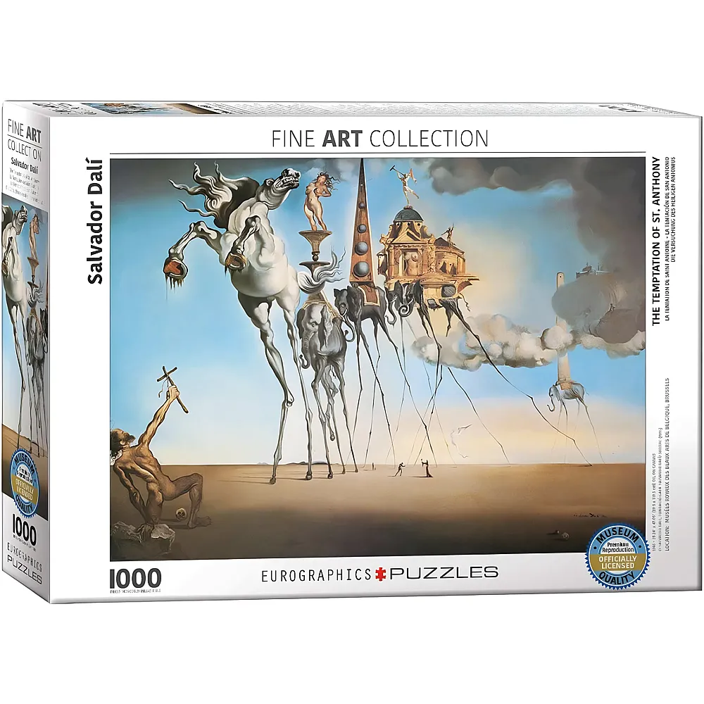 Eurographics Puzzle Fine Art Collection Salvador Dal� - Die Versuchung des heiligen Antonius 1000Teile