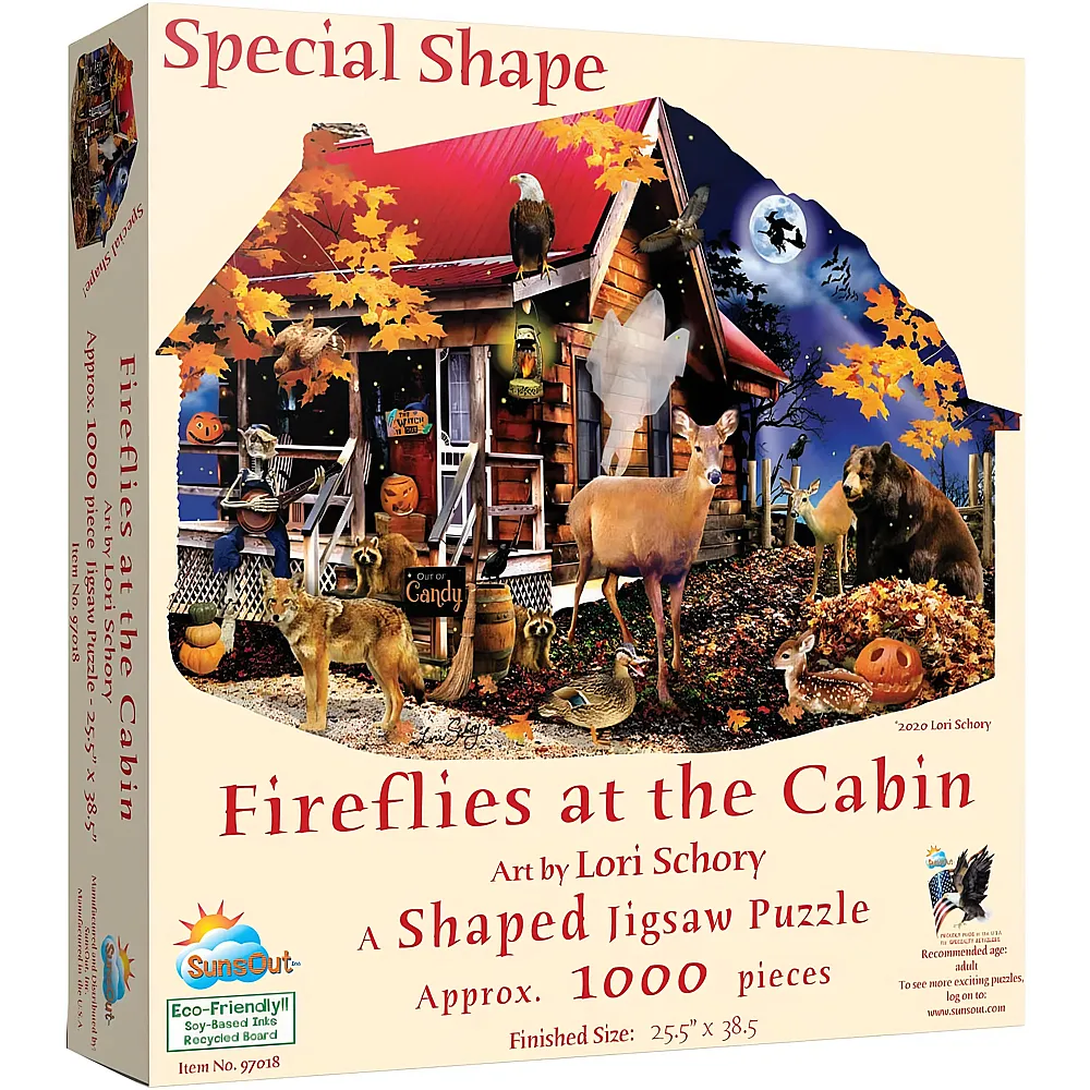 SunsOut Puzzle Fireflies at the Cabin - 1000 Teile