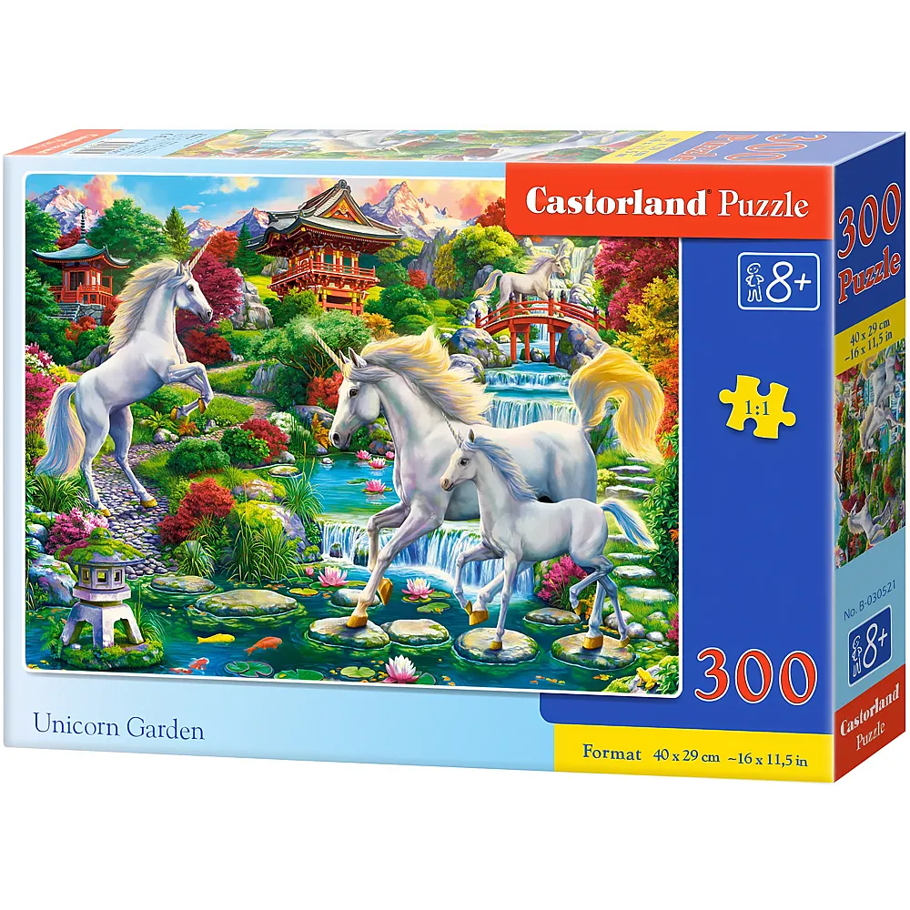 Castorland Puzzle Der Einhorn-Garten 300Teile