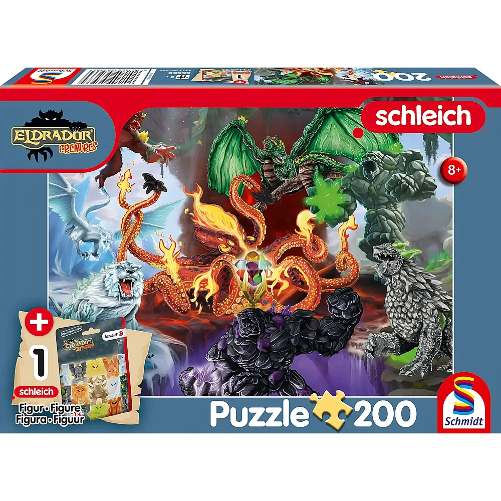 Schmidt Puzzle Schleich Eldrador, Fiese Kreaturen mit Add-on 200Teile