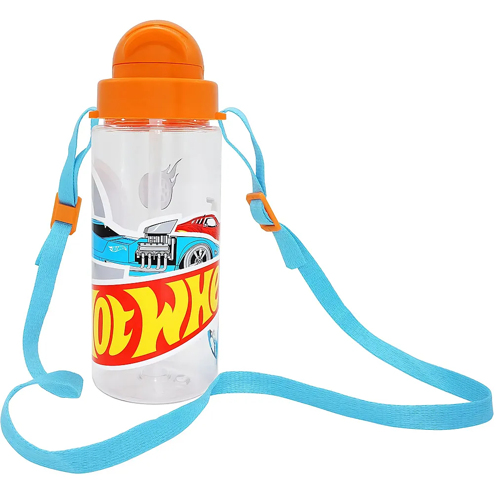 Kids Licensing Hot Wheels Trinkflasche mit Gurt 500ml
