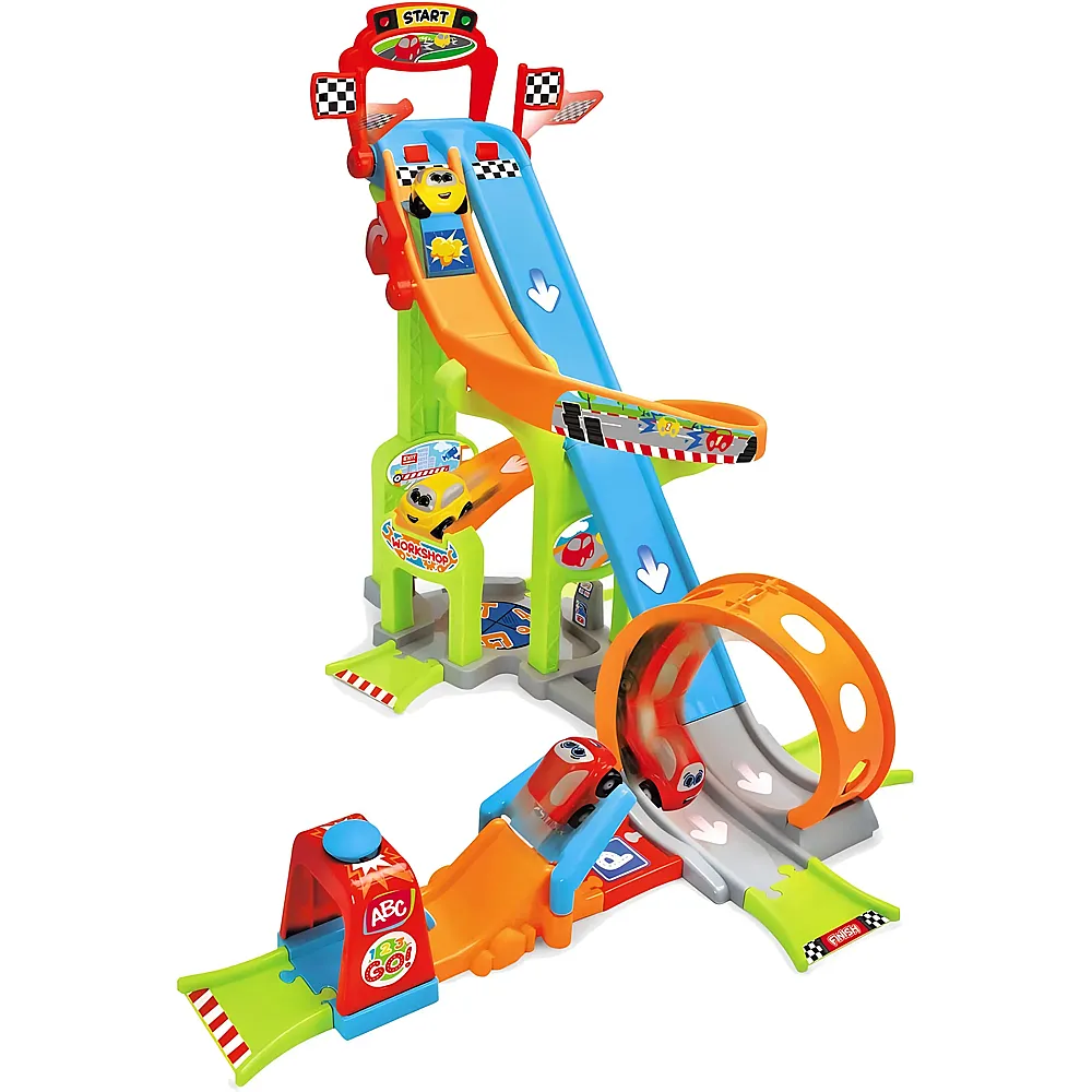 Dickie ABC Grosse Garage Car Track Set mit Launcher