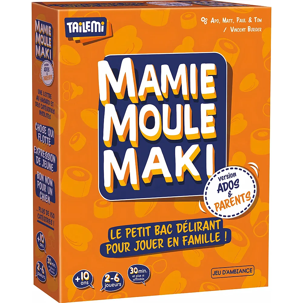 Gigamic Mamie Moule Maki - Ados & Parents FR