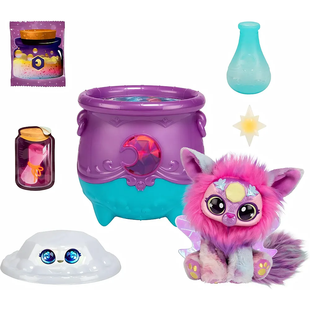 Moose Toys Magic Mixies Magischer Kessel Mond mit Kristallen